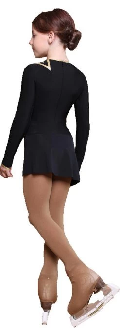 IceDress Figure Skating Dress - Thermal - Constellation (Black With Gold) -Figure Skating Shop 0060e57ed1cd 98494.1601395564