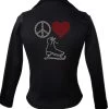 Kami-So Polartec Ice Skating Jacket - Peace Love Skate 3