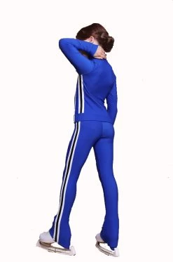 IceDress Figure Skating Pants - Thermal - Olympus (Cornflower Blue With White Lamps) -Figure Skating Shop 08f761f92cb4 73607 99019 38962.1601469398