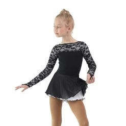 IceDress Figure Skating Dress - Thermal - Harmony (Black With White) -Figure Skating Shop 0d5de7232738 30238 32644 20877.1582510377