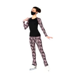 Jerry's S412 Daisy Print Figure Skating Top