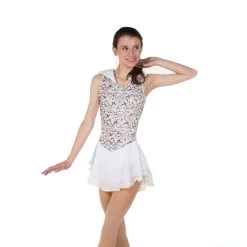 Jerry's Ice Skating Dress - 79 Choreograph Dress (White/Gold)