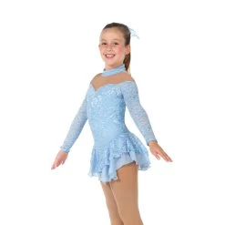 Jerry's Ice Skating Dress - 125 Lace Whimsy Dress (Crystal Blue)