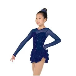 Jerry's Ice Skating Dress - 154 Crystal Kisses Dress (Navy)