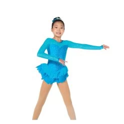 Jerry's Ice Skating Dress - 154 Crystal Kisses Dress (Turquoise)