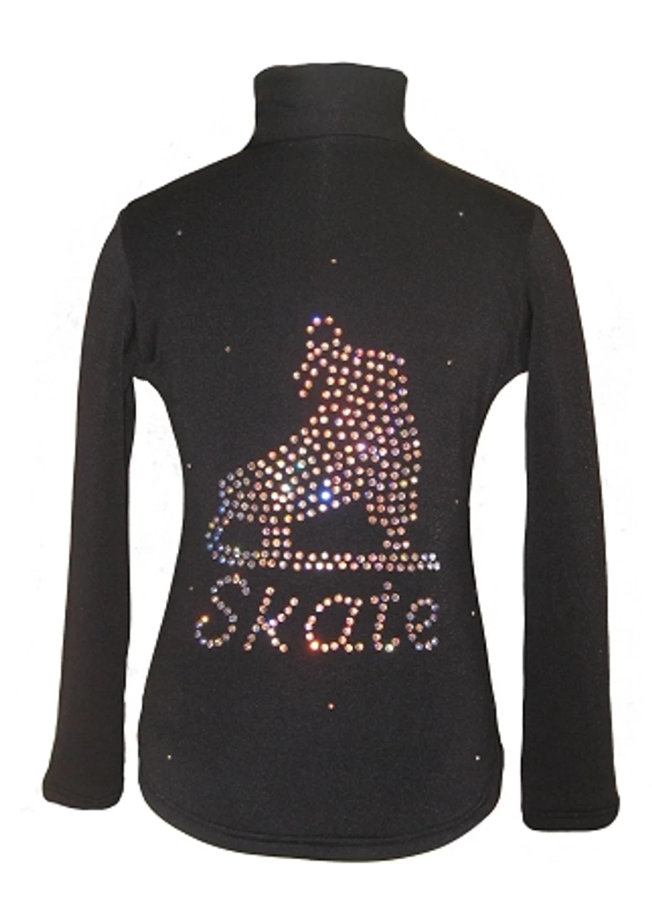 Black Jacket With "Skate" Applique 3 Black Jacket With "Skate" Applique