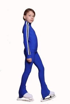 IceDress Figure Skating Pants - Thermal - Olympus (Cornflower Blue With White Lamps) -Figure Skating Shop 10d0363d1b97 32439 29828 69932.1601469398