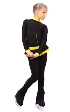 IceDress - Figure Skating Training Overalls - Valley (Black With Yellow) -Figure Skating Shop 14bdc4aa3eea 78535 86798.1582497492