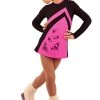 IceDress Figure Skating Dress - Thermal - Velvet (Black With Hot Pink, Swirls) -Figure Skating Shop 1 78029 57044 69958.1582492308