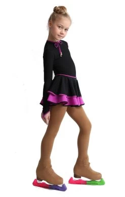 IceDress Figure Skating Dress - Thermal - Duet (Black With Purple) -Figure Skating Shop 1a341b884c38 41293 31689 60051.1582469407