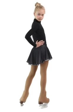 IceDress - Figure Skating Skirts - Harmony (Black With White ) -Figure Skating Shop 1e911c18d978 93804 37937.1582431184