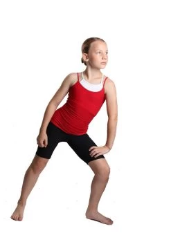 IceDress - Two-color Figure Skating Cami Top (Red And White) -Figure Skating Shop 2.1672310505 81132.1672314463