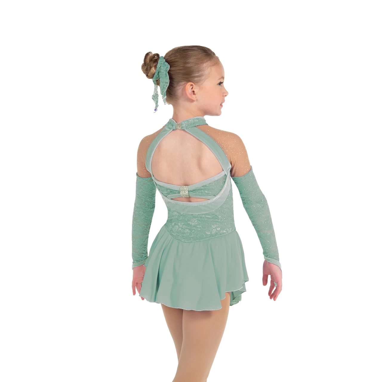 Jerry's Ice Skating Dress - 137 Opera Gloves Dress (Willow Green) Sale 10% OFF Youth 6-8 4 Jerry's Ice Skating Dress - 137 Opera Gloves Dress (Willow Green) Sale 10% OFF Youth 6-8 - Image 2