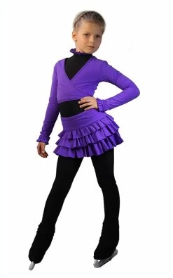 IceDress - Figure Skating Skirts - Lambada (25% OFF, Size CL, Purple)