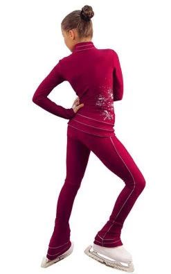 IceDress Figure Skating Outfit - Thermal - Shine (Bordeaux With Silver) -Figure Skating Shop 23dd27b89a4d 44075 64080 20802.1582441063