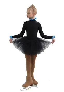 IceDress - Thermal Body (Black With Blue Flounce) -Figure Skating Shop 2754e4ee06d3 11149 09312 71045.1582521395