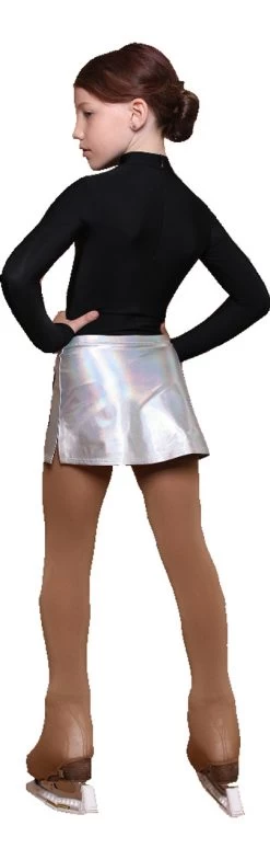 IceDress - Figure Skating Skirts - Neon Sky (Silver With Black) -Figure Skating Shop 291741f1b221 90806.1601464369