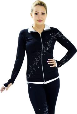 Kami-So Figure Skating Jacket - Crystal Spiral Silver (15% OFF) -Figure Skating Shop 2 1 1 1 1 1 96473.1435878625.1280.1280 98209 81591 50901.1668795927