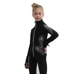 IceDress Figure Skating Pants - Thermal - Firebird (Black) -Figure Skating Shop 2 09554 24753 03335.1582514840
