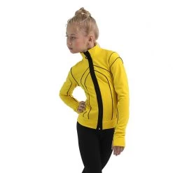 IceDress Figure Skating Pants - Thermal - Kant (Yellow With Black) -Figure Skating Shop 2 30911 62287 78970.1582524937