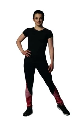 Elite Xpression - High Waist Black Legging - Marbled Coral -Figure Skating Shop 3 PhotoRoom.1685363601 92215.1685365452