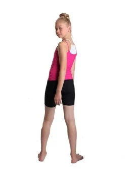 IceDress - Two-color Figure Skating Cami Top (Fuchsia And White) -Figure Skating Shop 3.1672310833 22931.1672314499