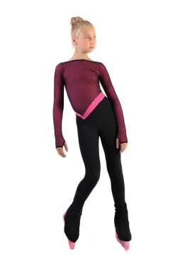IceDress - Figure Skating Training Overalls - Vector (Pink) -Figure Skating Shop 3.1672311359 09586.1672314588
