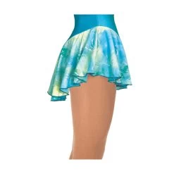 Jerry's 317 Glitter Tie Dye Figure Skating Skirts - Ocean