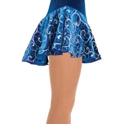 Jerry's 318 Swirl Figure Skating Skirts - Royal