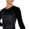 Jerry's 388 Long Sleeves Black Twinkle Top (Size AL) -Figure Skating Shop 388 blk 12795.1628167942
