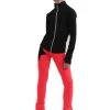 IceDress Figure Skating Pants - Thermal - Disco Dance (Black With Hot Coral) -Figure Skating Shop 3 69903 85740.1582492810