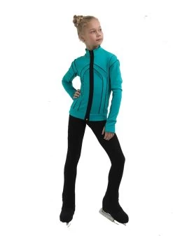 IceDress Figure Skating Pants - Thermal - Kant (Mint With Black) -Figure Skating Shop 3 73503 09545 88695.1582512601