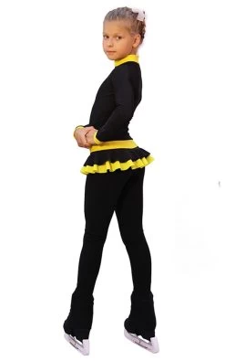 IceDress - Figure Skating Training Overalls - Valley (Black With Yellow) -Figure Skating Shop 3a1ba233b47d 55725 00039.1582497492
