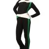 IceDress - Figure Skating Training Overalls - Skating (Black, Green And White) -Figure Skating Shop 3a50cedcfcdb 80629 94310.1582460640