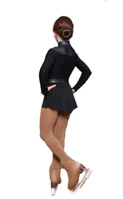 IceDress Figure Skating Dress - Thermal - Inspiration (Black With Lycra) -Figure Skating Shop 3c455b4fbf69 25254.1601395594