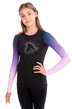 Elite Xpression - Faded Pastel Sprinkle Skate Top - Lilac (15% OFF, Size 8-10)