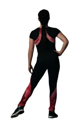 Elite Xpression - High Waist Black Legging - Marbled Coral -Figure Skating Shop 4 PhotoRoom.1685363603 10287.1685365452