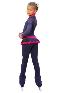 IceDress - Figure Skating Training Overalls - Valley (Grey-Dark Blue With Fuchsia) -Figure Skating Shop 429423fca34f 12076 39921.1582471775