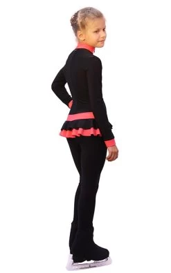 IceDress - Figure Skating Training Overalls - Valley (Black With Coral) -Figure Skating Shop 49387107696d 85015 11126.1582441340