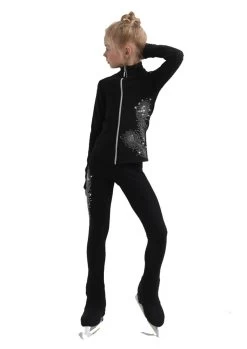 IceDress Figure Skating Pants - Thermal - Firebird (Black) -Figure Skating Shop 4 22467 61932 34969.1582514841