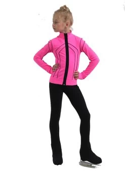 IceDress Figure Skating Pants - Thermal - Kant (Hot Pink With Black) -Figure Skating Shop 4 28027 64613.1582439038