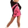 IceDress Figure Skating Dress - Thermal - Velvet (Black With Pink, Butterfly) -Figure Skating Shop 4 58320 88253 00262.1582487110