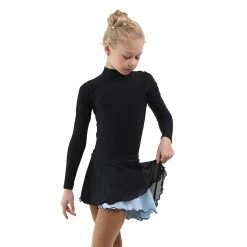 IceDress - Figure Skating Skirts - Harmony (Black With Pearl Blue ) -Figure Skating Shop 4c09dbd300d6 93415 40338.1582480331