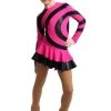 IceDress Figure Skating Dress - Thermal - Serpentine (Fuchsia With Black Lycra) -Figure Skating Shop 4c702f1b7ea0 30134 70315 54831.1582494397