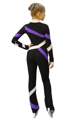 IceDress - Figure Skating Training Overalls - Quad (15% OFF, Size CXS, Black, Purple And White) -Figure Skating Shop 4c9f77bfa942 37184 36366.1681214792