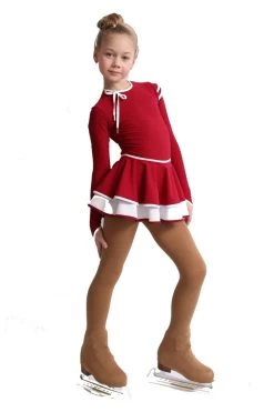 IceDress Figure Skating Dress - Thermal - Duet (Burgundy With White) 12 IceDress Figure Skating Dress - Thermal - Duet (Burgundy With White) -Figure Skating Shop 4f82093ccc84 06259 95225 22078 55482.1582512642