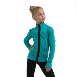 IceDress Figure Skating Outfit - Thermal - Kant (Mint With Black)