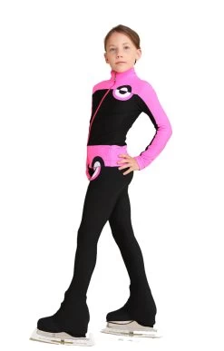 IceDress Figure Skating Outfit - Thermal - Bubble Gum (Black, Hot Pink) -Figure Skating Shop 5 16790.1601040414