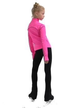 IceDress Figure Skating Pants - Thermal - Kant (Hot Pink With Black) -Figure Skating Shop 5 42244 42518.1582439038
