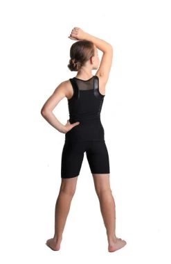 Icedress - Racerback Tank And Shorts (Black) -Figure Skating Shop 6.1672313657 90341.1672314808
